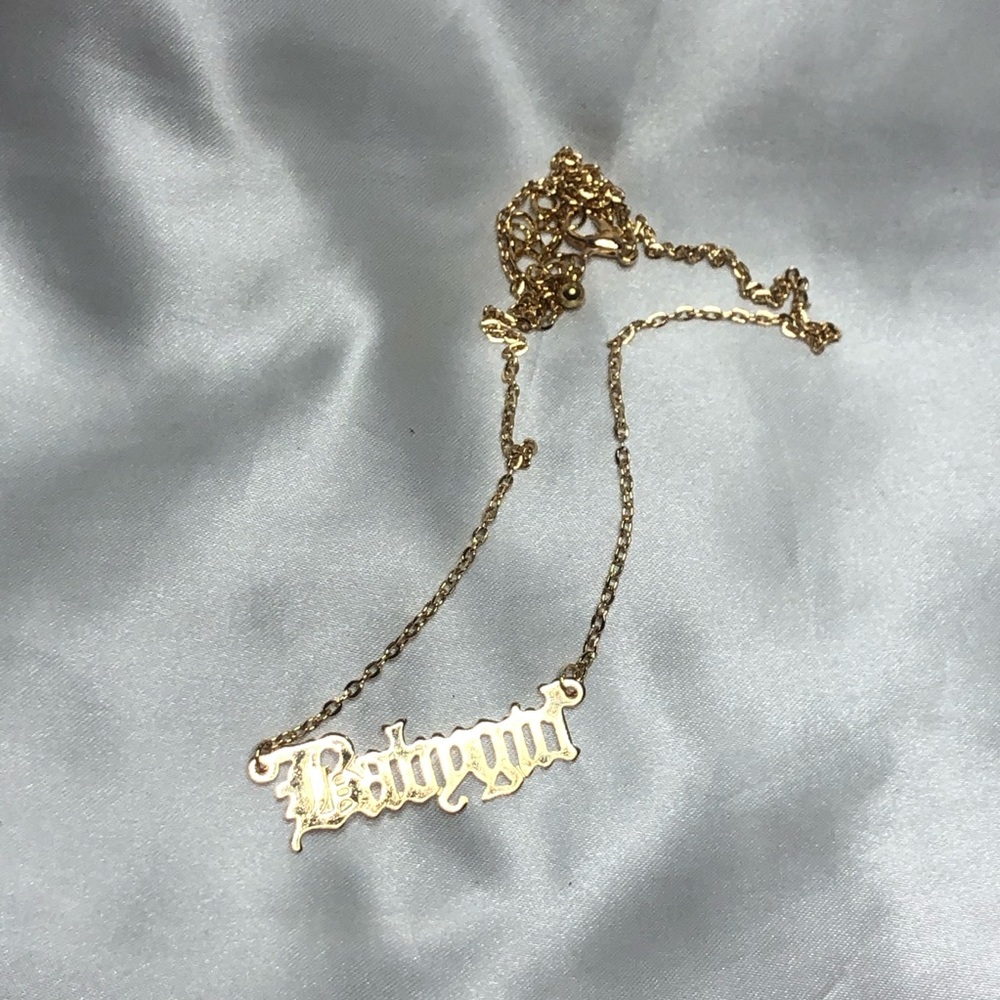 BabyGirl Name Plate Necklace - Picture 1 of 1